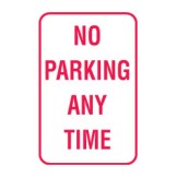 No Parking Anytime Sign