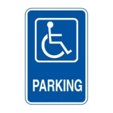 Disabled Parking W/Picto Sign