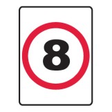 Speed Limit Sign 8km/h