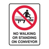 No Walking Or Standing On Conveyor