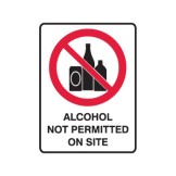 Alcohol Not Permitted On Site