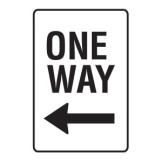 One Way Arrow Left Sign