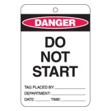 Large Economy Lockout Tags - Do No Start