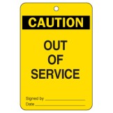 Large Economy Lockout Tags - Caution Out Of Service