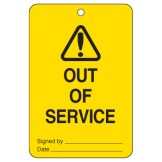 Large Economy Lockout Tags - Warning Out Of Service
