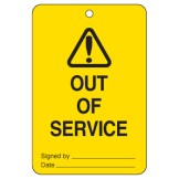 Large Economy Lockout Tags - Warning Out Of Service