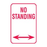 No Standing Double Arrow Sign