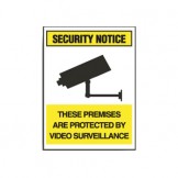 Surveillance Signs - These Premises Are Protects By Video Surveillance