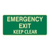 Exit & Evacuation Signs - Emergency Exit Keep Clear