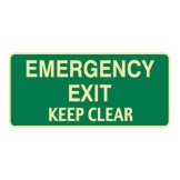 Exit & Evacuation Signs - Emergency Exit Keep Clear