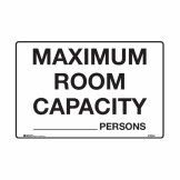 Social Distancing Sign - Maximum Room Capacity... Persons