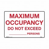 Social Distancing Sign - Maximum Room Capacity Do Not Exceed... Persons