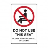 Prohibition Sign - Do Not Use This Seat
