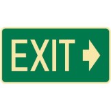 Exit & Evacuation Signs - Exit Arrow Right
