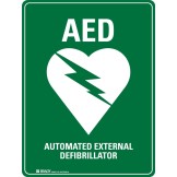 AED Defibrillator Sign Polypropylene 450 x 600 