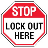 Arc Flash & Lockout Labels - Stop Lock Out Here