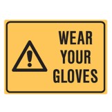 Wear Your Gloves Labels 90x125 SAV Pk5