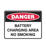 Battery Charging Area No Smoking