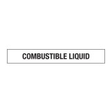 Combustible Liquid Sign W1500 x H150mm Metal
