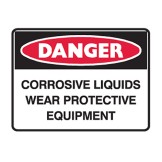 Corrosive Liquids Wear Protective Equipment