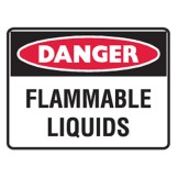 Danger Flammable Liquids Labels 125x90 SAV Pk5