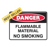 Danger Flammanle Materials No Smoking