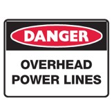 Danger Over Head Power Lines