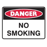 Danger No Smoking Labels 125x90 SAV Pk5