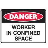 Danger Worker In Confined Space
