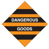 Dangerous Goods (Orange) - 50 x 50mm Paper Roll 1000