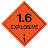 Dangerous Goods Labels & Placards - Explosive 1.6