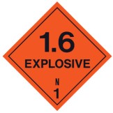 Dangerous Goods Labels & Placards - Explosive 1.6