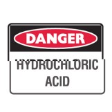 Dangerous Goods Signs - Danger Sign Hydrochloric Acid