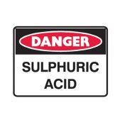 Dangerous Goods Signs Danger Sign Sulphuric Acid
