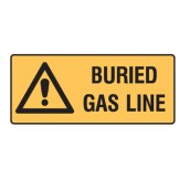 Dangerous Goods Signs - Warning Sign Buried Gas Line