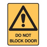 Do Not Block Door