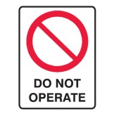 Do Not Operate Labels 90x125 SAV Pk5