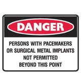 Electrical Hazard Persons With Pacemakers Or Surgical Metal Implants Not