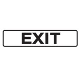 Exit Black & White  Self Stick
