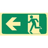 Exit & Evacuation Signs - Arrow Left (Wth Picto)