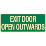 Exit & Evacuation Signs - Exit Door Open Outwards