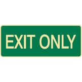 Exit & Evacuation Signs - Exit Only