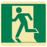 Exit & Evacuation Signs - Running Man Picto Left
