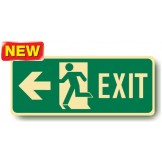 Exit Sign - Exit Man Running Arrow Left
