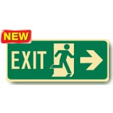 Exit Sign - Exit Man Running Arrow Right