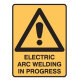 Electric Arc Welding in Progress Labels 90x125 SAV Pk5