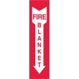 Fire Pointer Equipment Signs - Fire Blanket Arrow Down