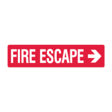Fire Equipment Signs - Fire Escape Arrow Right