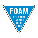 Fire Equipment Triangle Signs - Foam