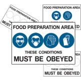 Multiple Condition Food Safety Sign